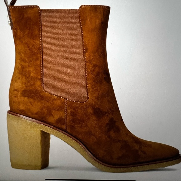 Lauren by Ralph Lauren Marianna boot- Elegant Tan Heeled Boots NWTB - Picture 6 of 9